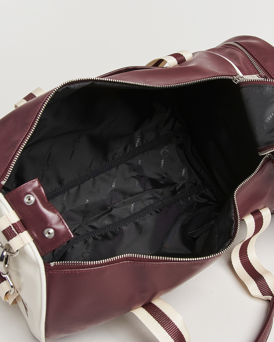 Uomini | Borse | Fred Perry | Fred PerryClassic Barrel BagOxblood/Ecru