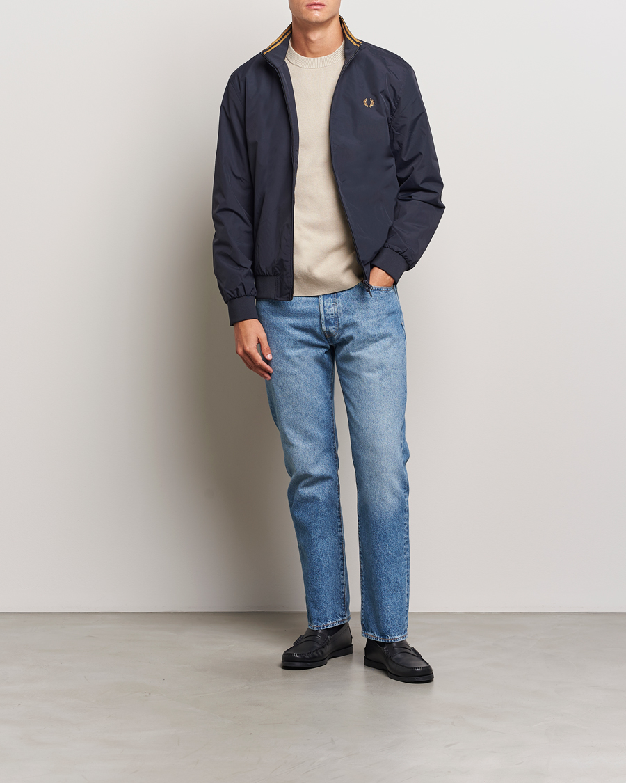 Uomini | Giacche | Fred Perry | Brentham Jacket Navy