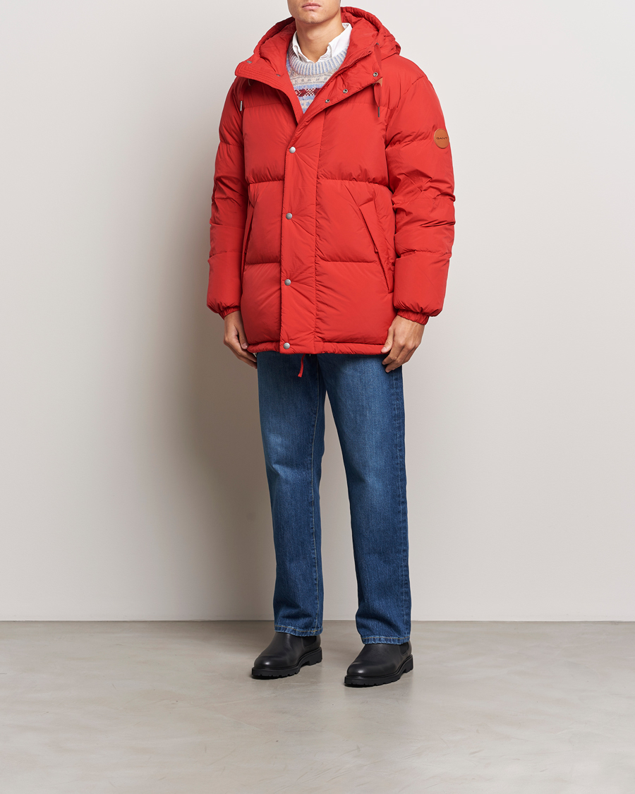 Uomini | Giacche | GANT | Expedition Down Puffer Ruby Red
