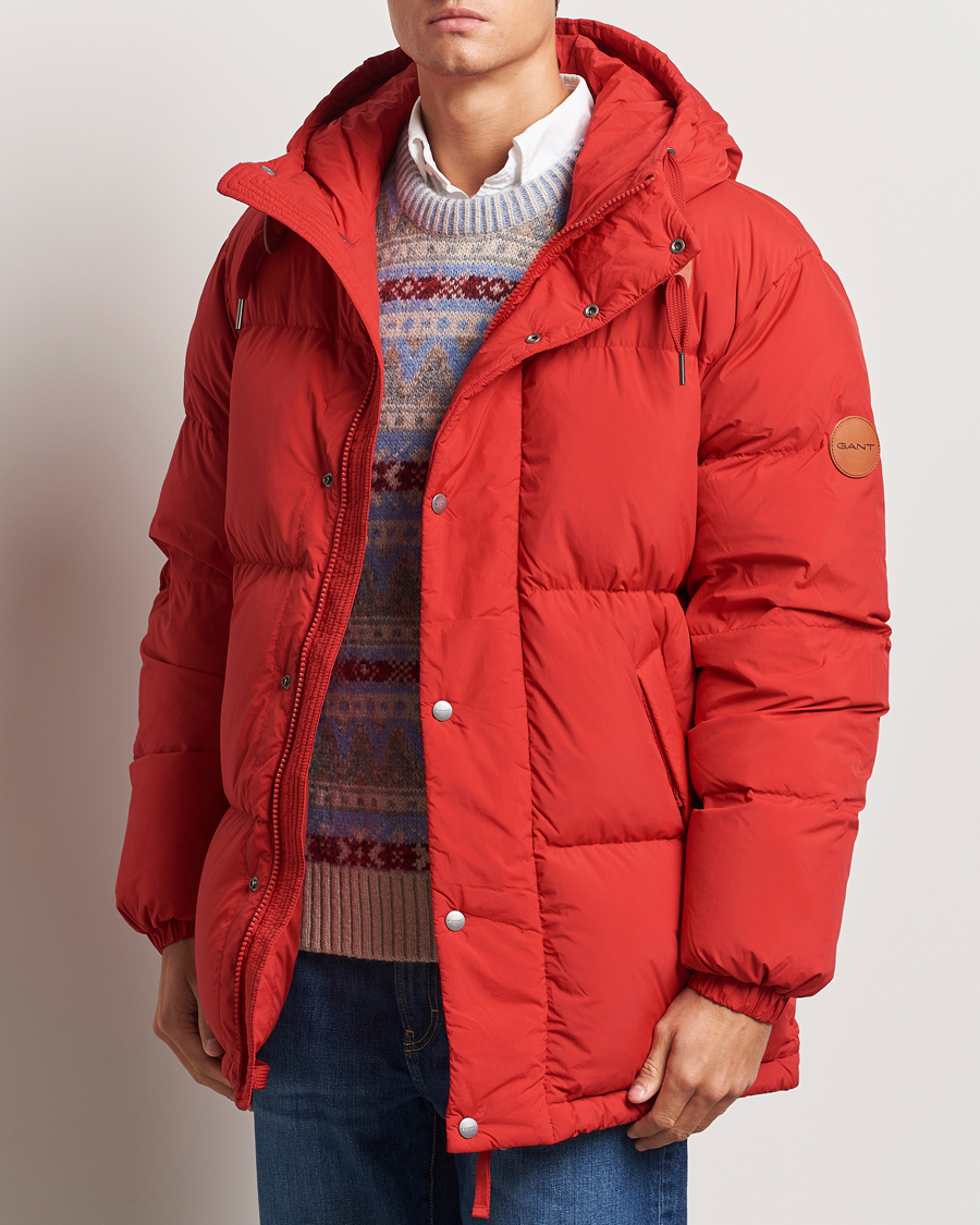 Uomini | Giacche | GANT | Expedition Down Puffer Ruby Red