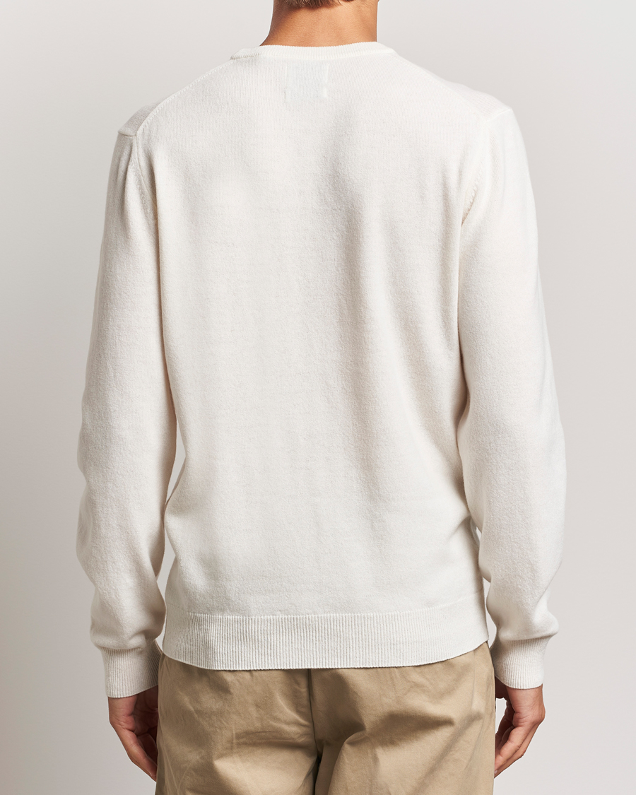 Uomini | Maglieria | GANT | Lambswool Crew Neck Pullover Cream