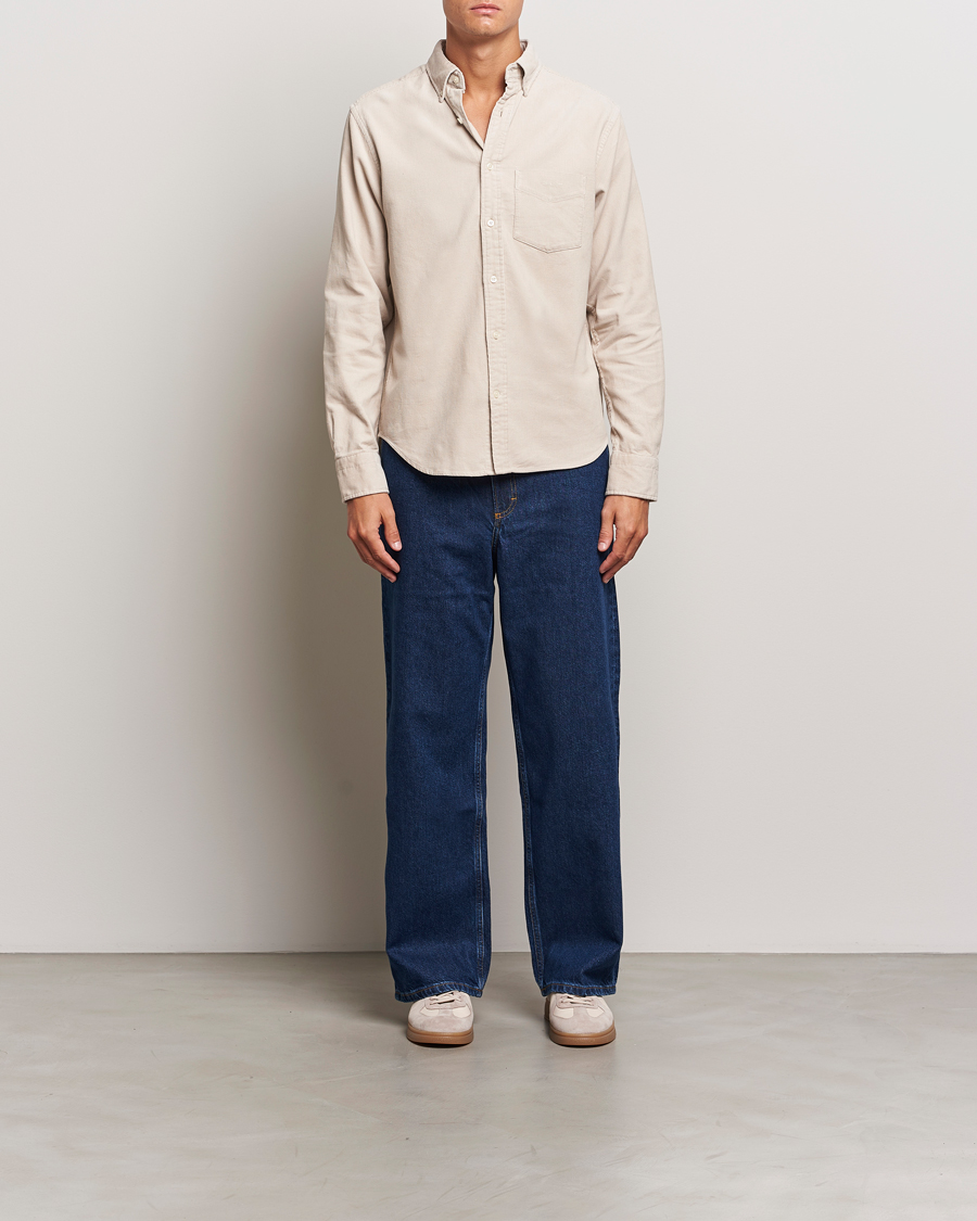Uomini | Camicie | Gant | Regular Fit Corduroy Shirt Putty
