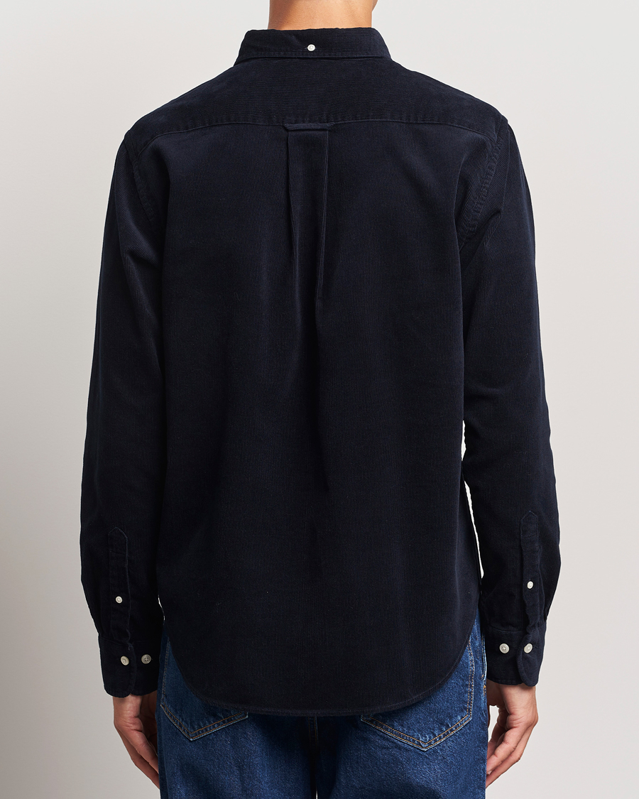 Uomini | Camicie | Gant | Regular Fit Corduroy Shirt Evening Blue