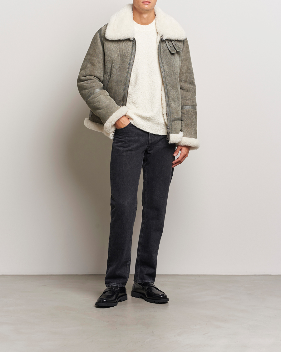 Uomini | Giacche | Gant | Shearling Jacket Desert Brown