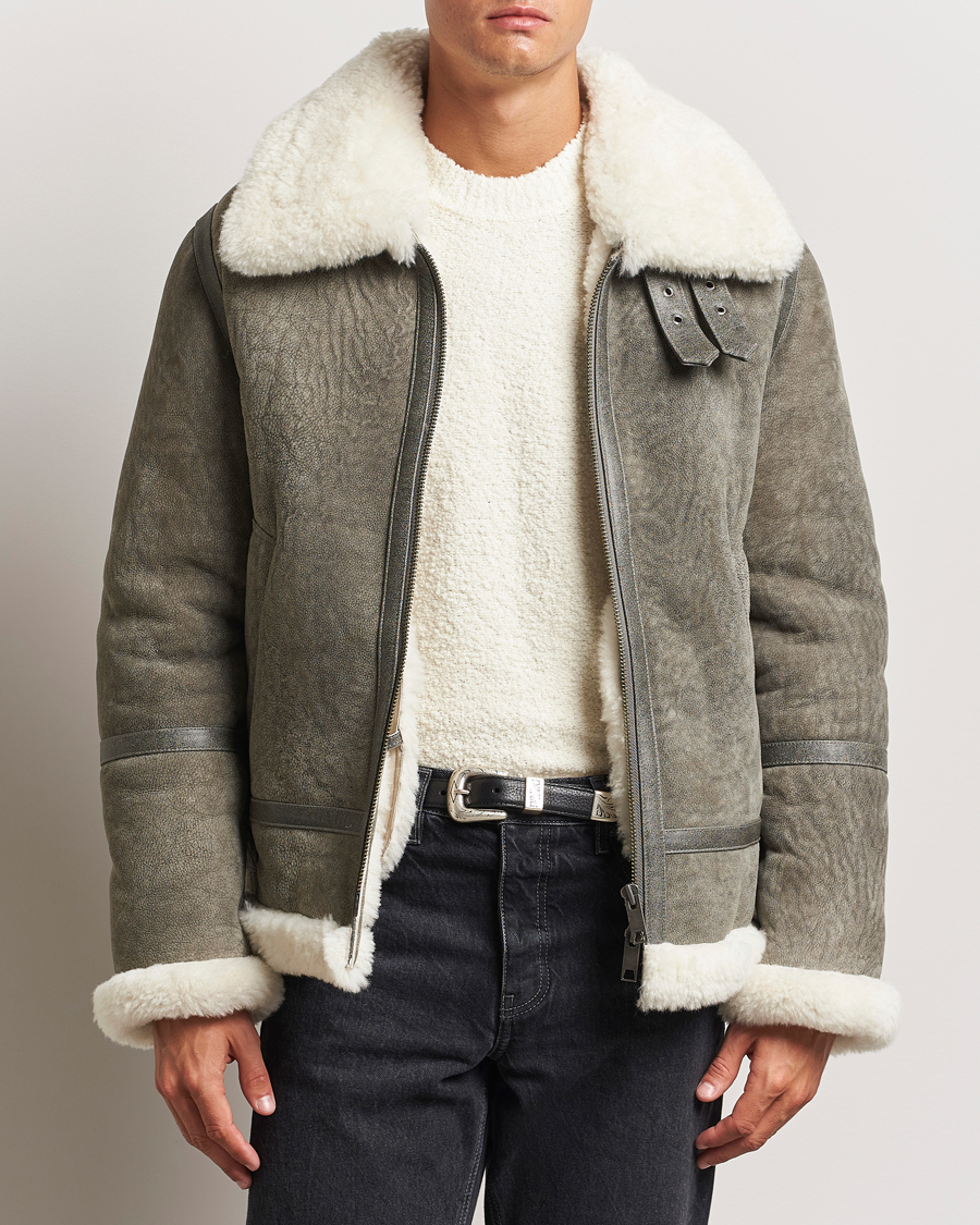 Uomini | Giacche | Gant | Shearling Jacket Desert Brown