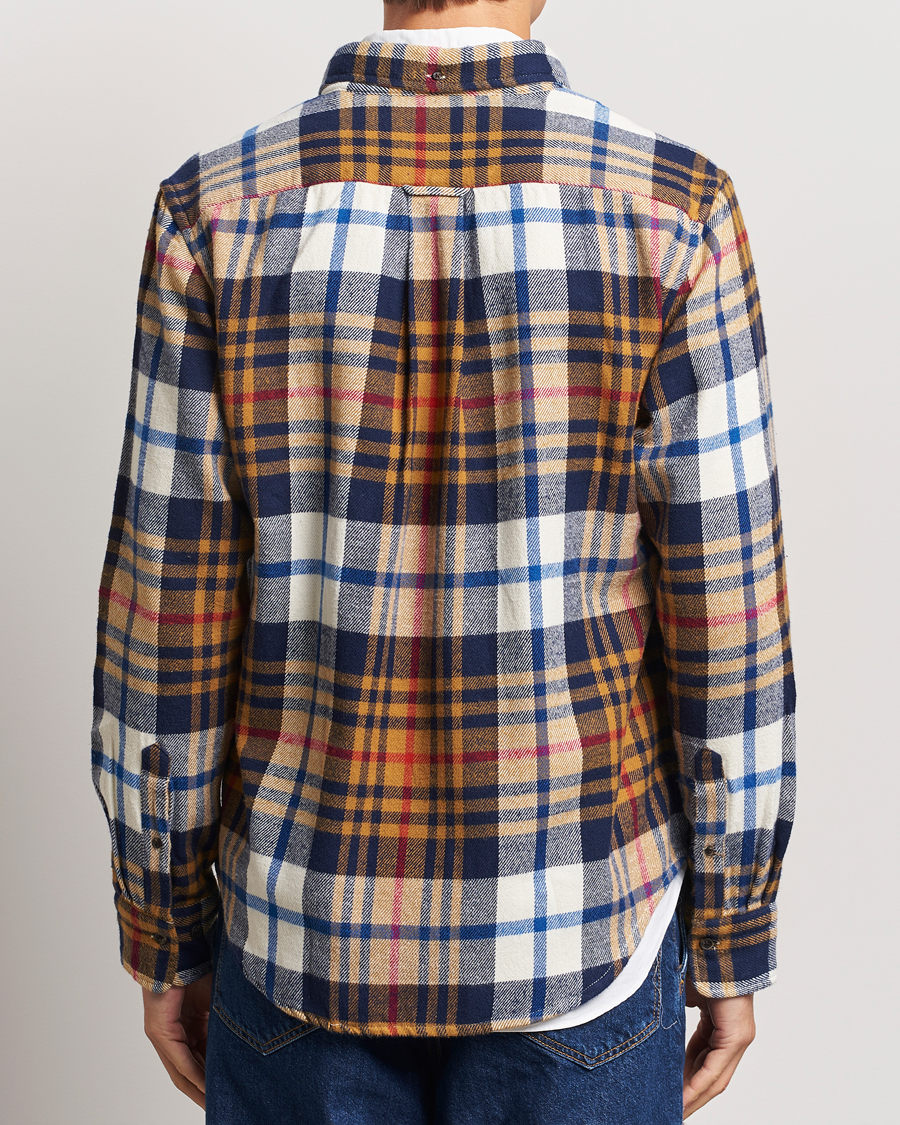 Uomini | Camicie | Gant | Twill Checked Shirt Beige