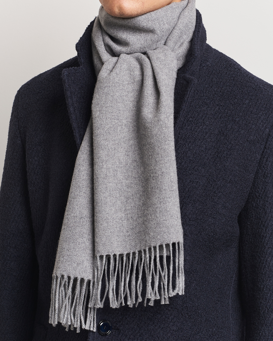 Uomini | GANT Wool Scarf Grey Melange | Gant | Wool Scarf Grey Melange