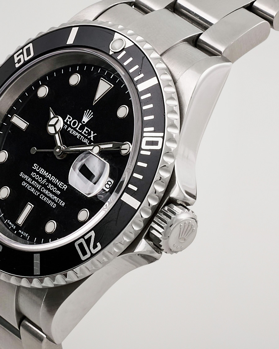 Uomini | Rolex Pre-Owned Submariner 16610 Silver | Rolex Pre-Owned | Submariner 16610 Silver