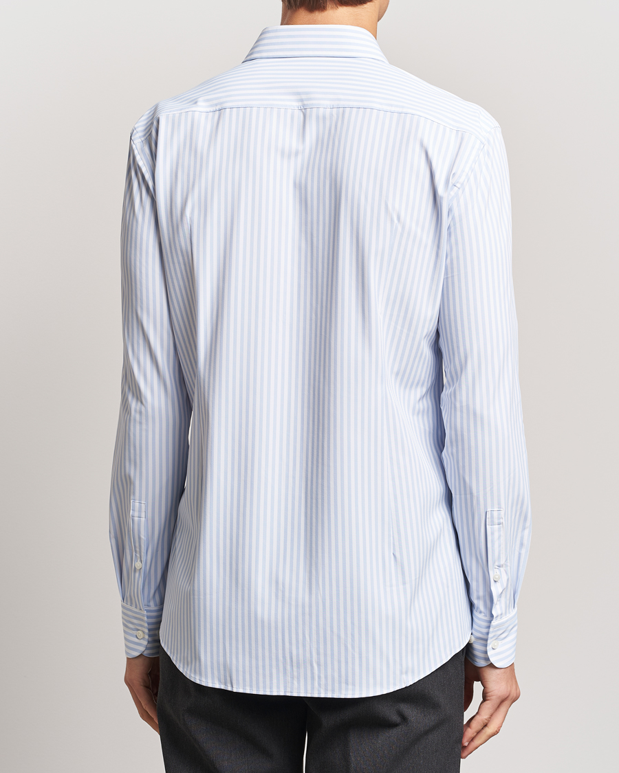 Uomini | Camicie | BOSS BLACK | Hank Striped 4-Way Stretch Shirt Blue/White