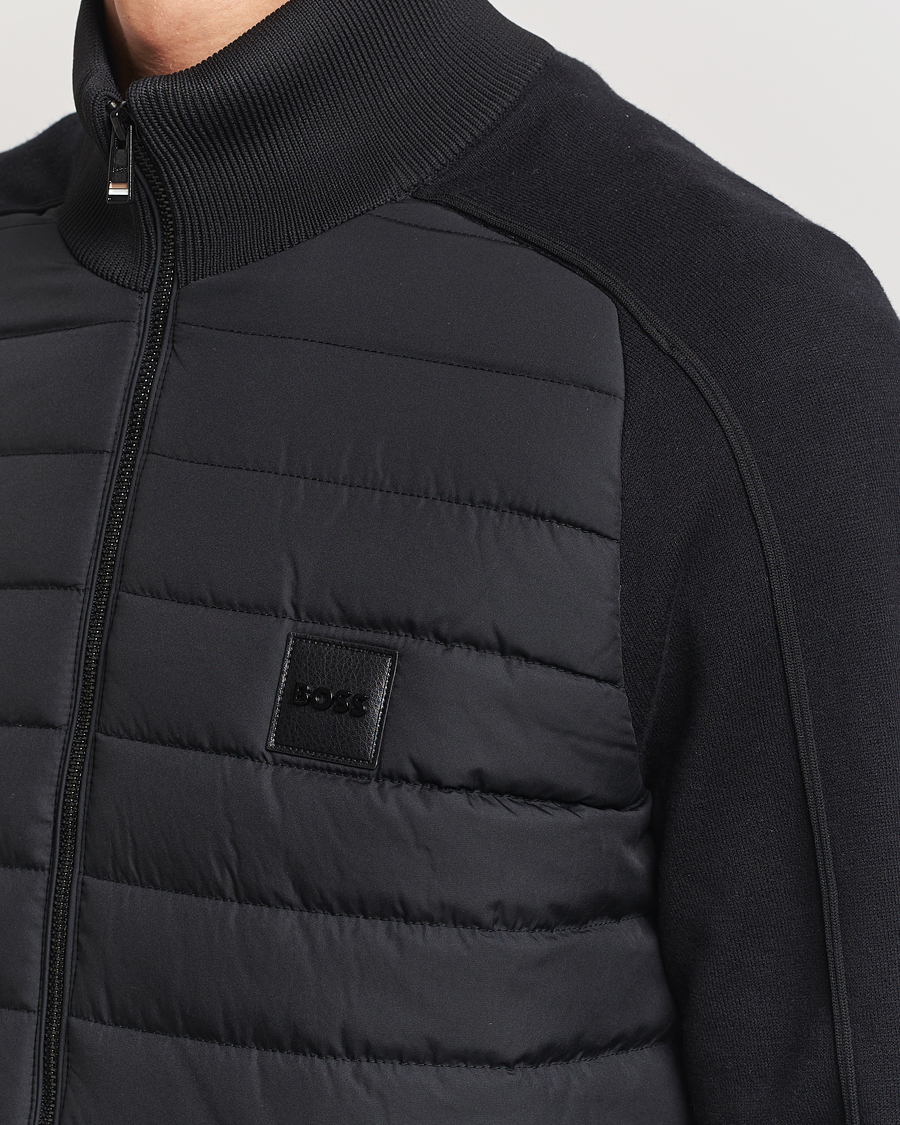 Uomini | Giacche | BOSS BLACK | Esfero Hybrid Full Zip Black