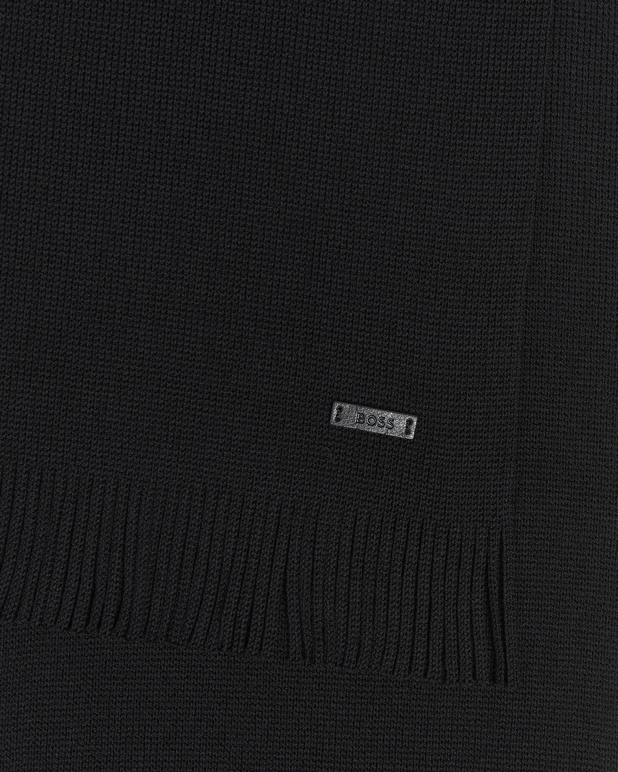Uomini | BOSS BLACK Albas Wool Scarf Black | BOSS BLACK | Albas Wool Scarf Black