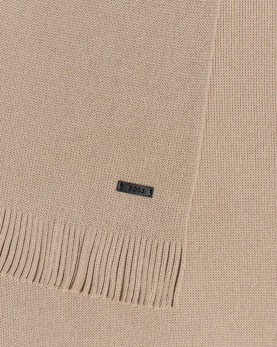 Uomini | BOSS BLACK Albas Wool Scarf Light Beige | BOSS BLACK | Albas Wool Scarf Light Beige