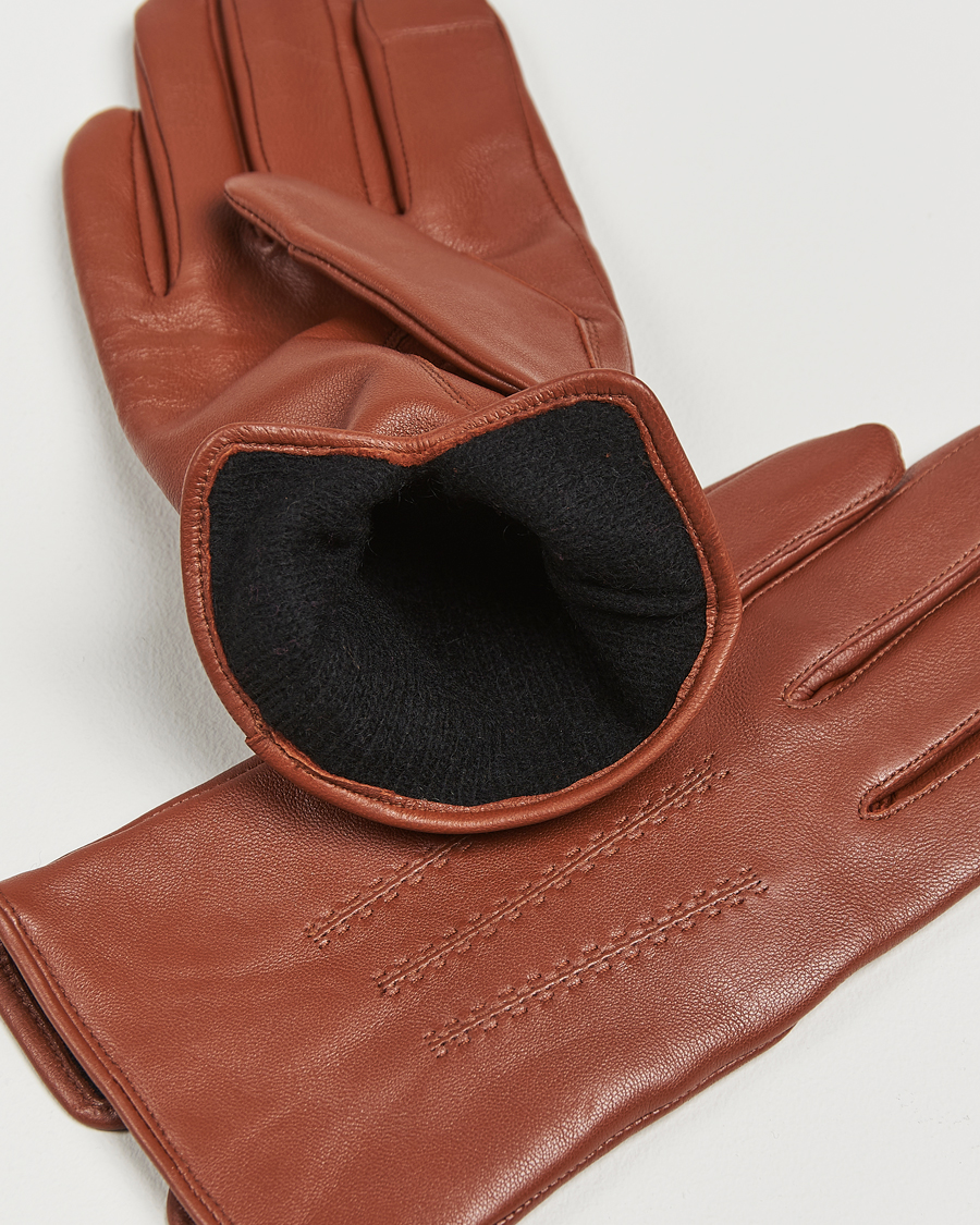 Uomini | BOSS BLACK Hainz Leather Gloves Medium Brown | BOSS BLACK | Hainz Leather Gloves Medium Brown