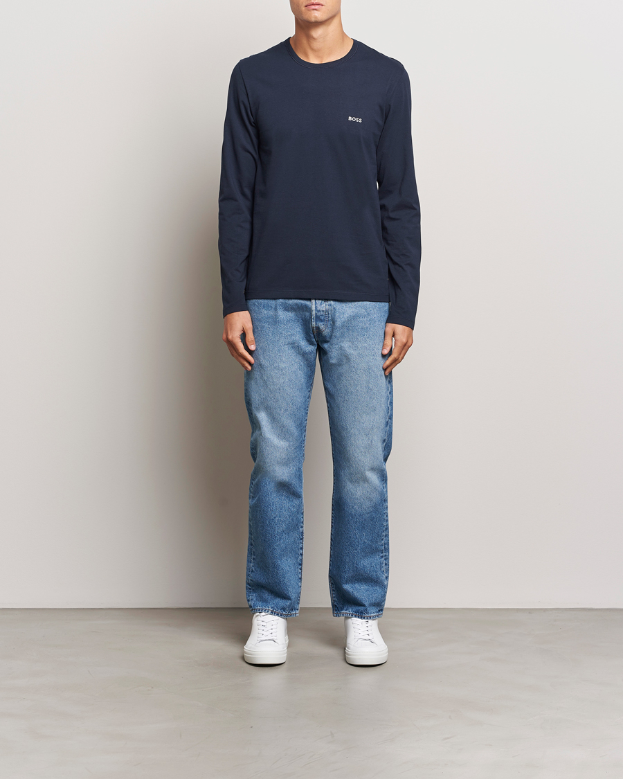 Uomini | T-shirt | BOSS BLACK | 3-Pack Long Sleeve T-Shirt Navy/Green/Black