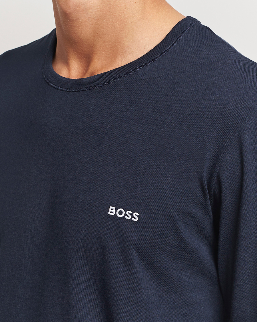 Uomini | T-shirt | BOSS BLACK | 3-Pack Long Sleeve T-Shirt Navy/Green/Black
