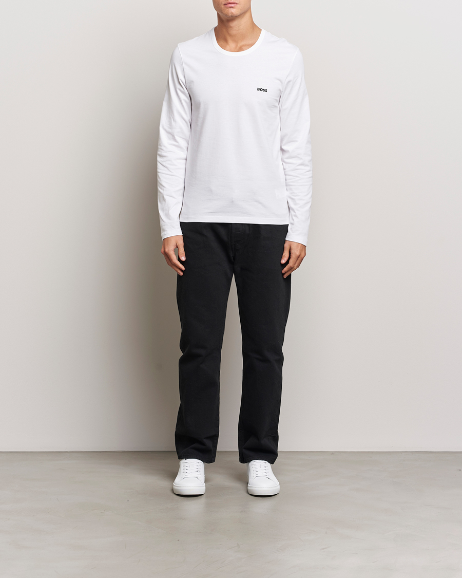 Uomini | T-shirt | BOSS BLACK | 3-Pack Long Sleeve T-Shirt White/Navy/Black