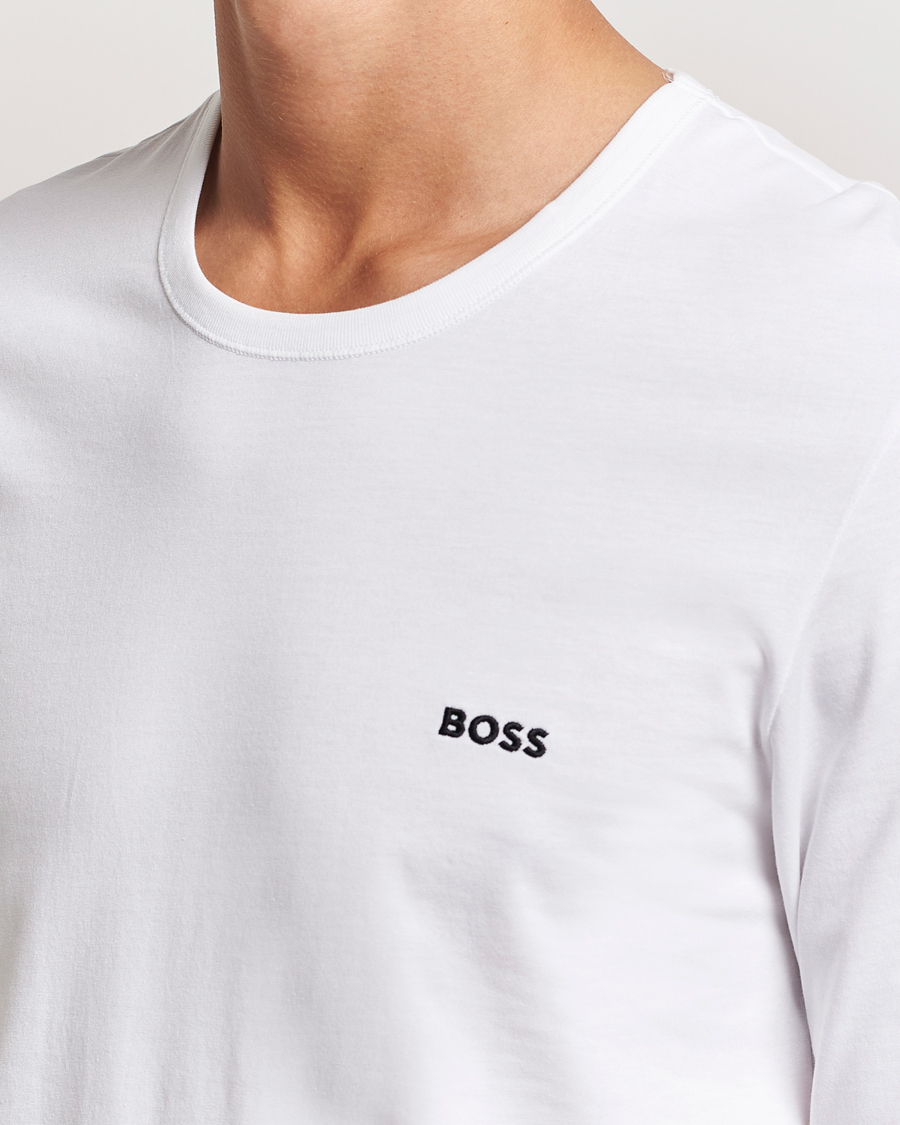 Uomini | T-shirt | BOSS BLACK | 3-Pack Long Sleeve T-Shirt White/Navy/Black