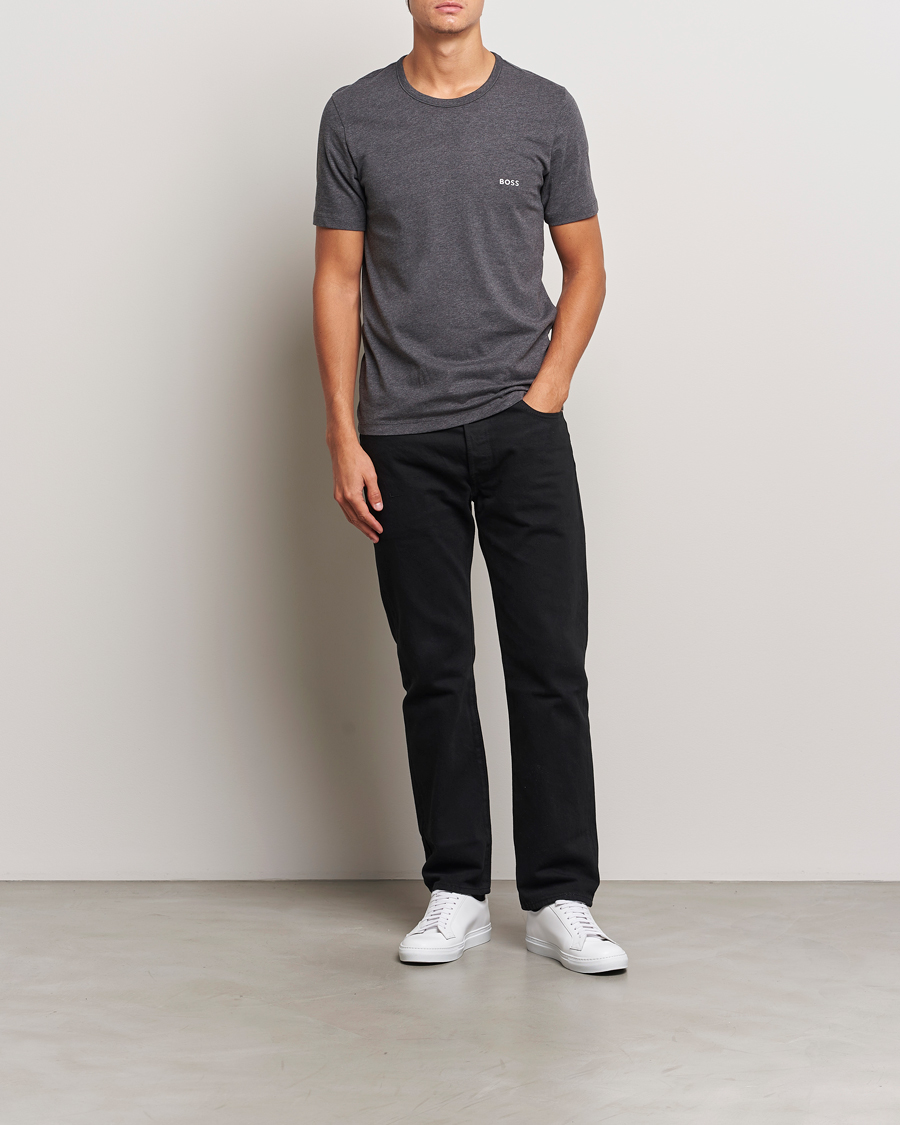 Uomini | T-shirt | BOSS BLACK | 3-Pack Crew Neck T-Shirt Grey/White/Navy