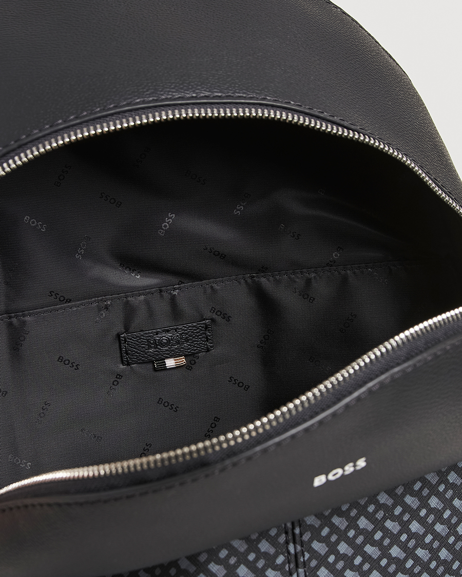 Uomini | BOSS BLACK Zair Monogram Backpack Black | BOSS BLACK | Zair Monogram Backpack Black