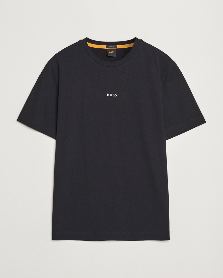 Uomini | T-shirt | BOSS ORANGE | Tchup Logo Crew Neck T-Shirt Black