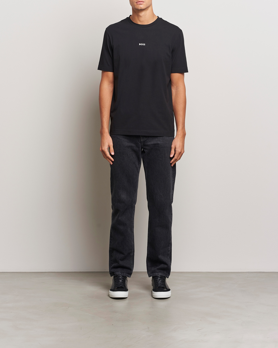 Uomini | T-shirt | BOSS ORANGE | Tchup Logo Crew Neck T-Shirt Black