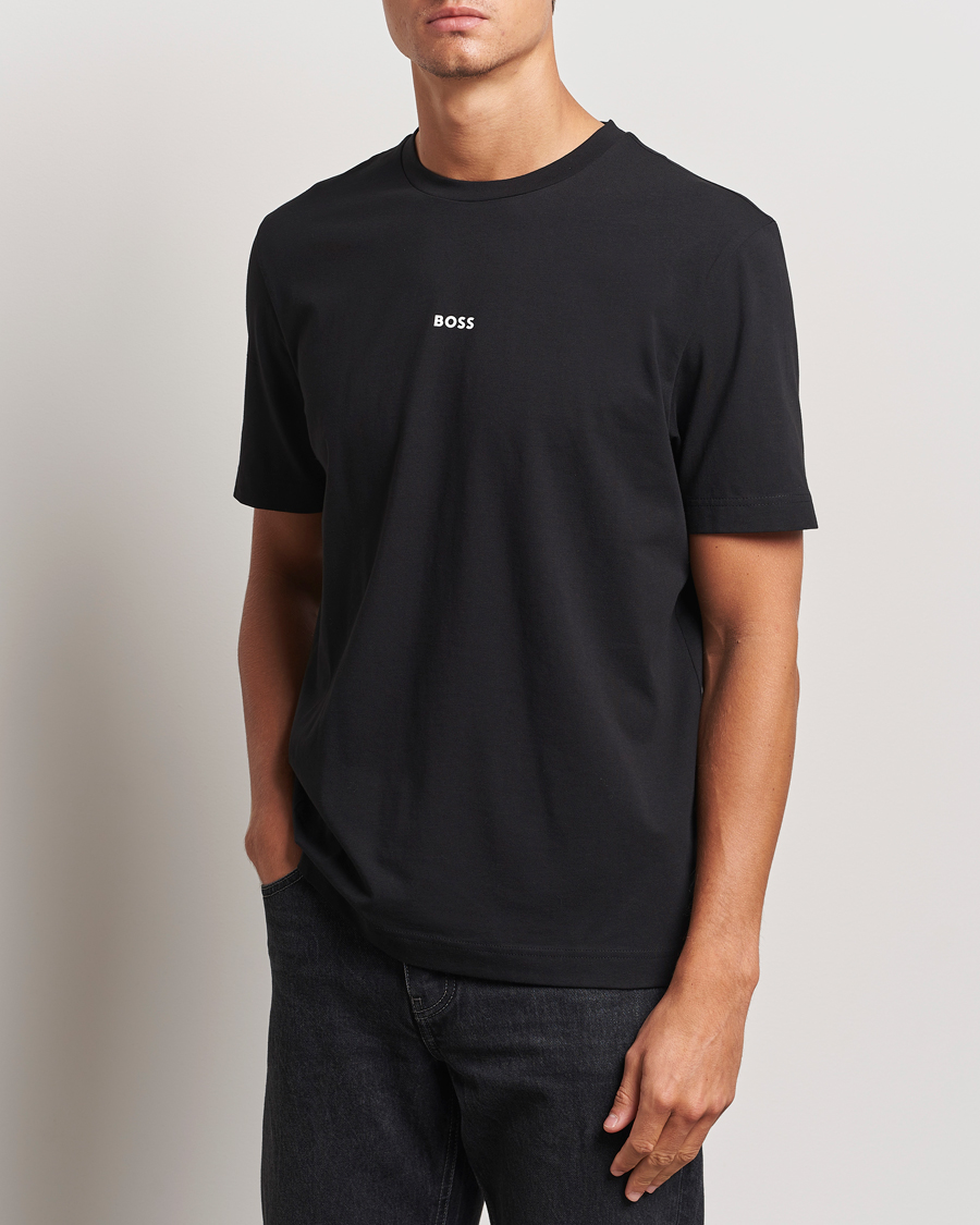 Uomini | T-shirt | BOSS ORANGE | Tchup Logo Crew Neck T-Shirt Black