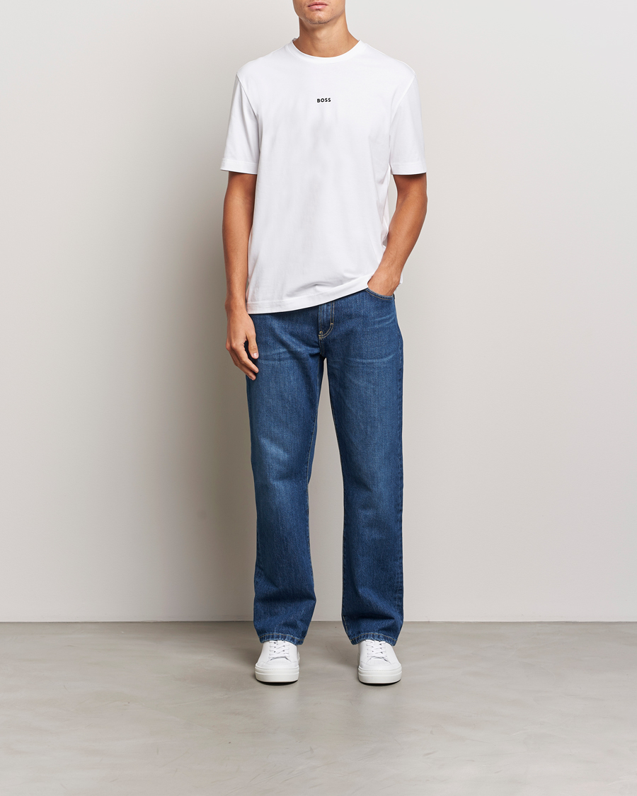 Uomini | T-shirt | BOSS ORANGE | Tchup Logo Crew Neck T-Shirt White