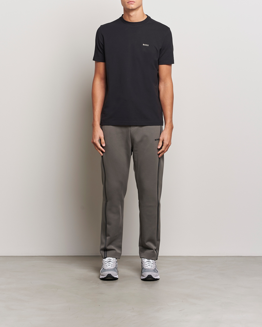 Uomini | T-shirt | BOSS GREEN | Logo Crew Neck T-Shirt Black