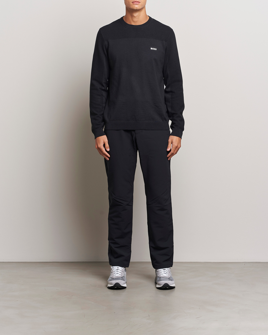 Uomini | Maglieria | BOSS GREEN | Momentum Knitted Crew Neck Dark Blue