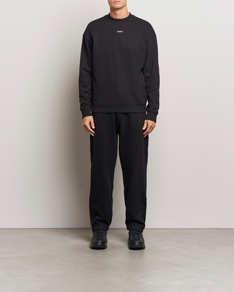 Uomini | Maglieria | HUGO | Dapo Crew Neck Sweatshirt Black