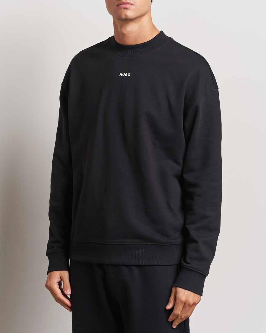 Uomini | Maglieria | HUGO | Dapo Crew Neck Sweatshirt Black
