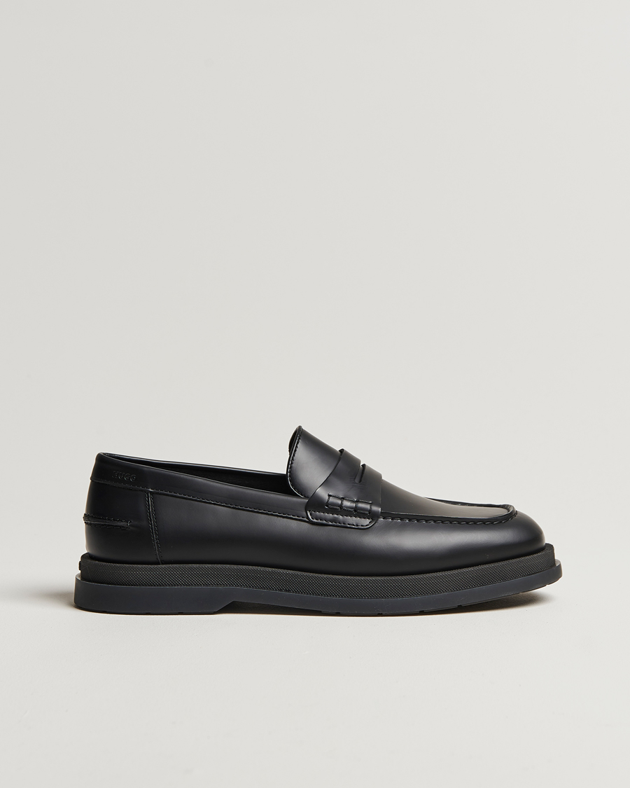 Uomini | HUGO Chaol Leather Loafer Black | HUGO | Chaol Leather Loafer Black