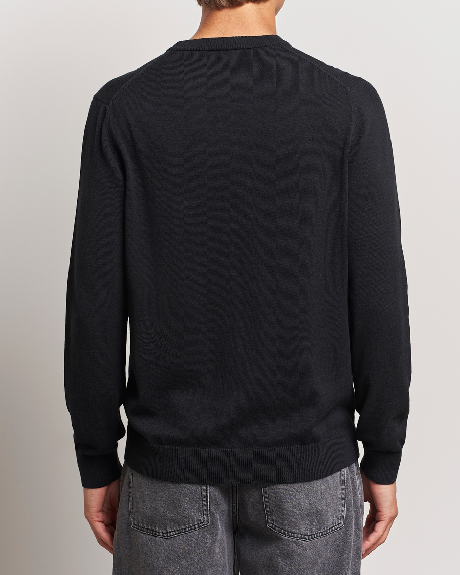 Uomini | Maglieria | Lacoste | Cotton Knitted Sweater Black