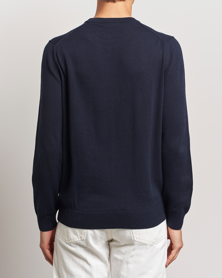 Uomini | Maglieria | Lacoste | Cotton Knitted Sweater Navy Blue
