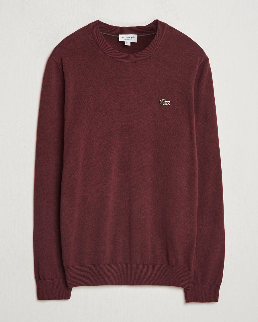 Uomini | Maglieria | Lacoste | Cotton Knitted Sweater Espresso