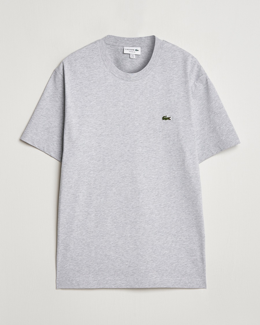 Uomini | T-shirt | Lacoste | Crew Neck T-Shirt Silver Chine