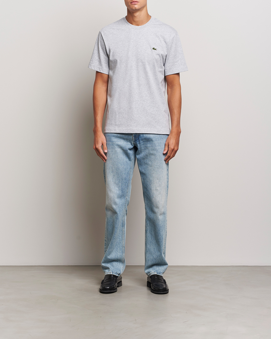 Uomini | T-shirt | Lacoste | Crew Neck T-Shirt Silver Chine