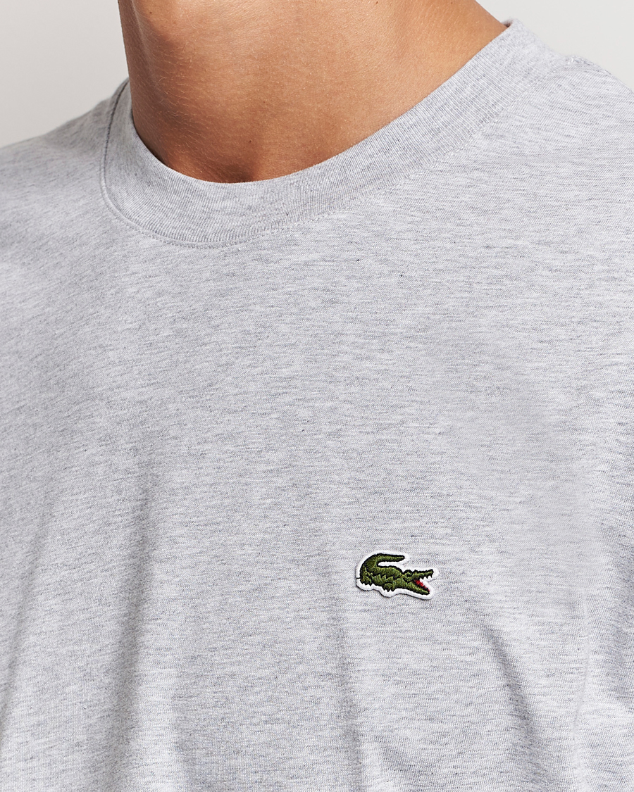 Uomini | T-shirt | Lacoste | Crew Neck T-Shirt Silver Chine