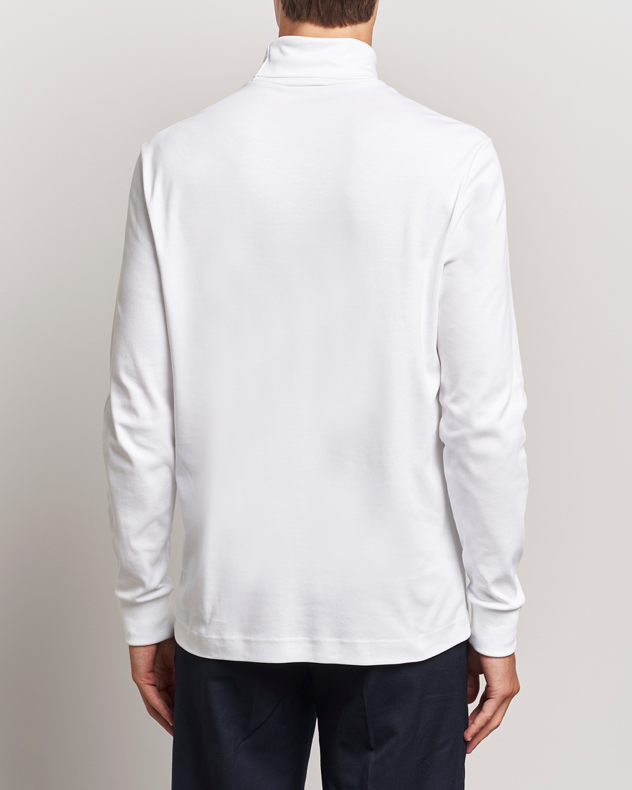 Uomini | Maglieria | Lacoste | Interlock Cotton Rollneck White