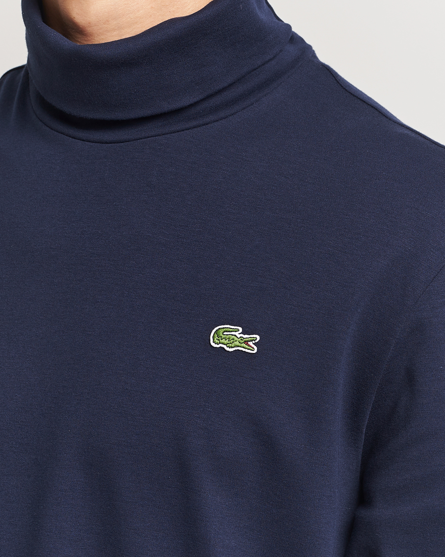 Uomini | Maglieria | Lacoste | Interlock Cotton Rollneck Navy