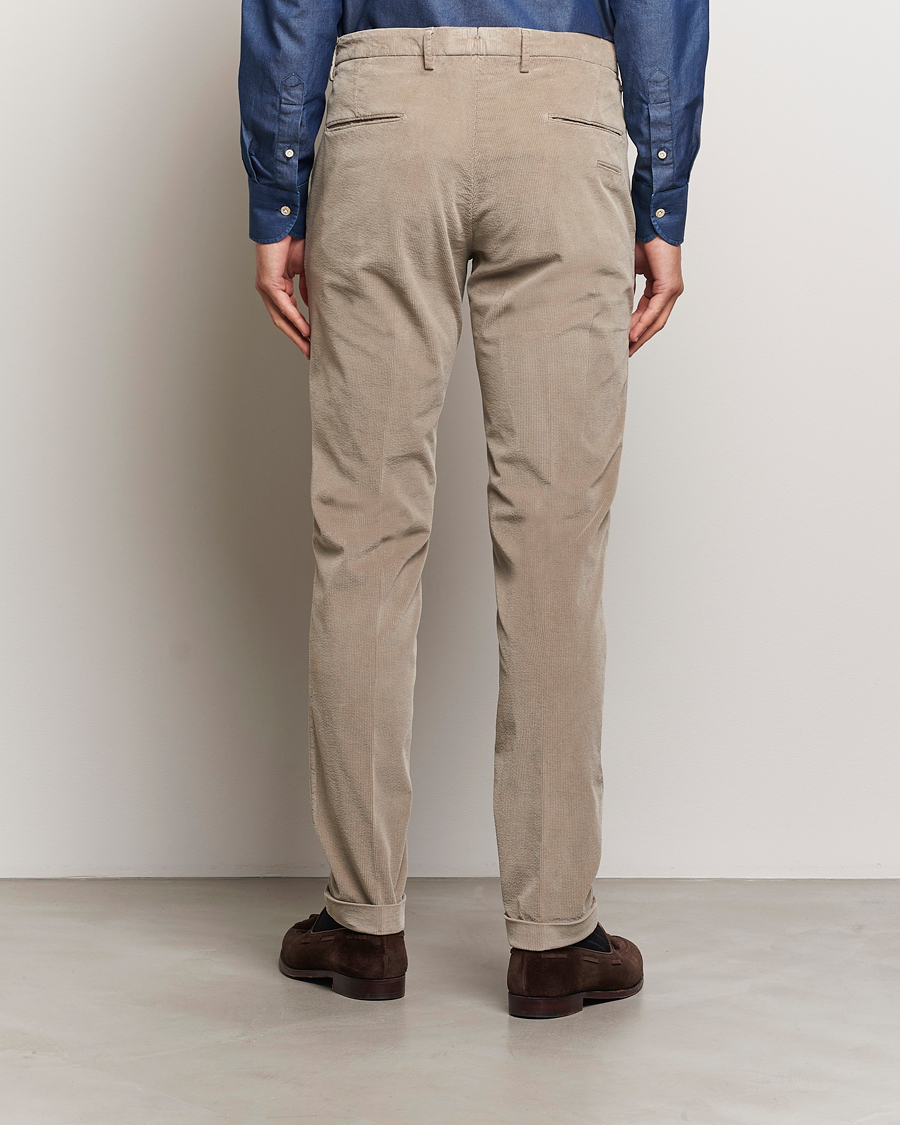 Uomini | Pantaloni | Briglia 1949 | Slim Fit Corduroy Trousers Beige