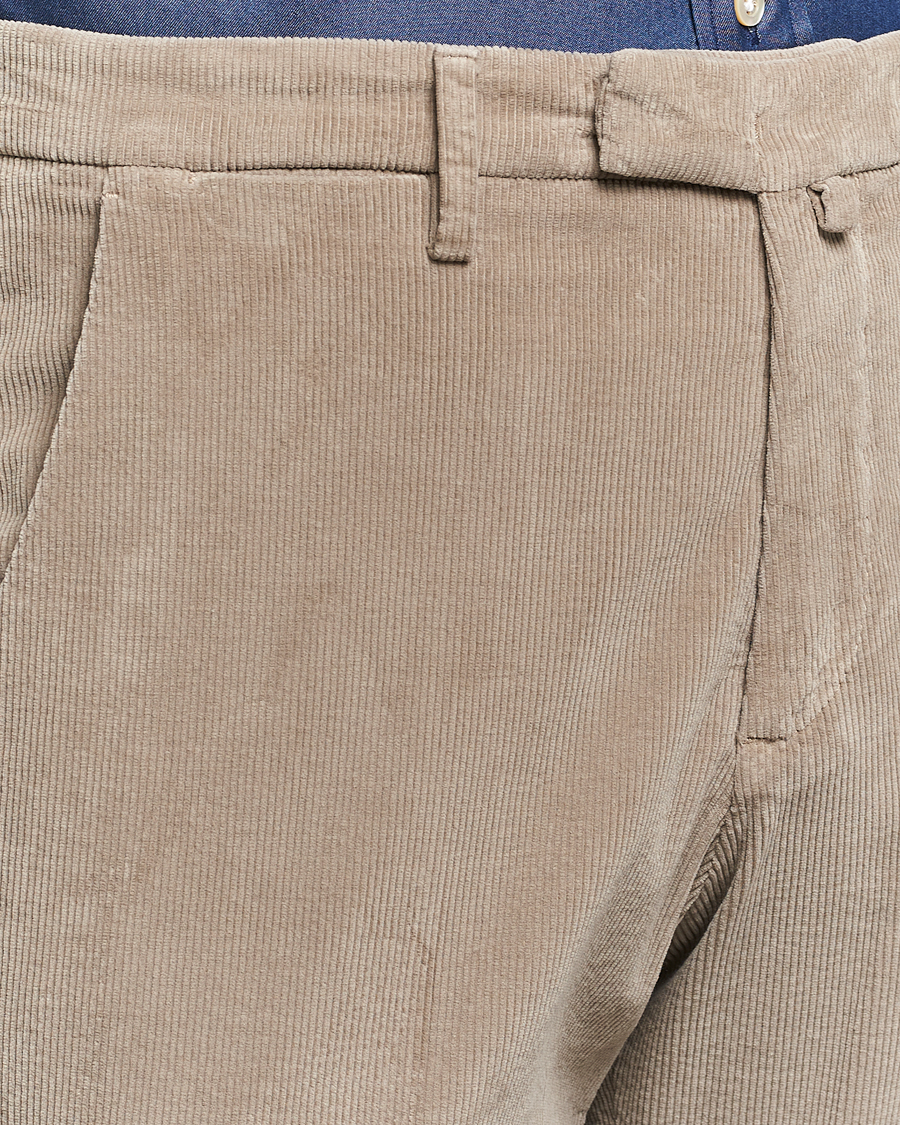 Uomini | Pantaloni | Briglia 1949 | Slim Fit Corduroy Trousers Beige