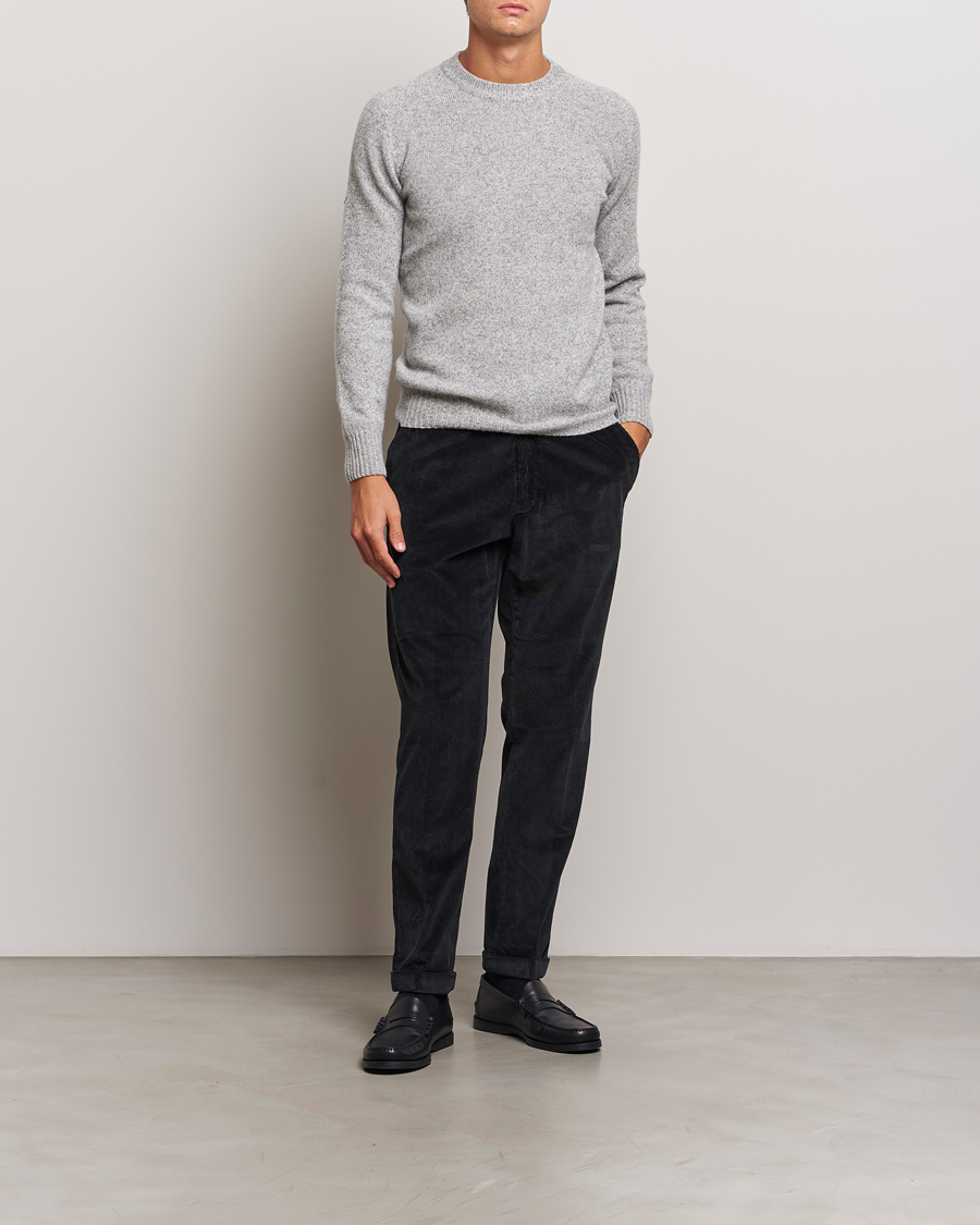 Uomini | Pantaloni | Briglia 1949 | Easy Fit Corduroy Trousers Black