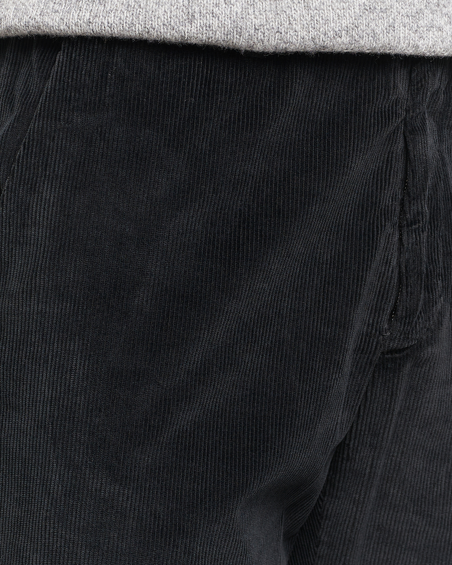 Uomini | Pantaloni | Briglia 1949 | Easy Fit Corduroy Trousers Black