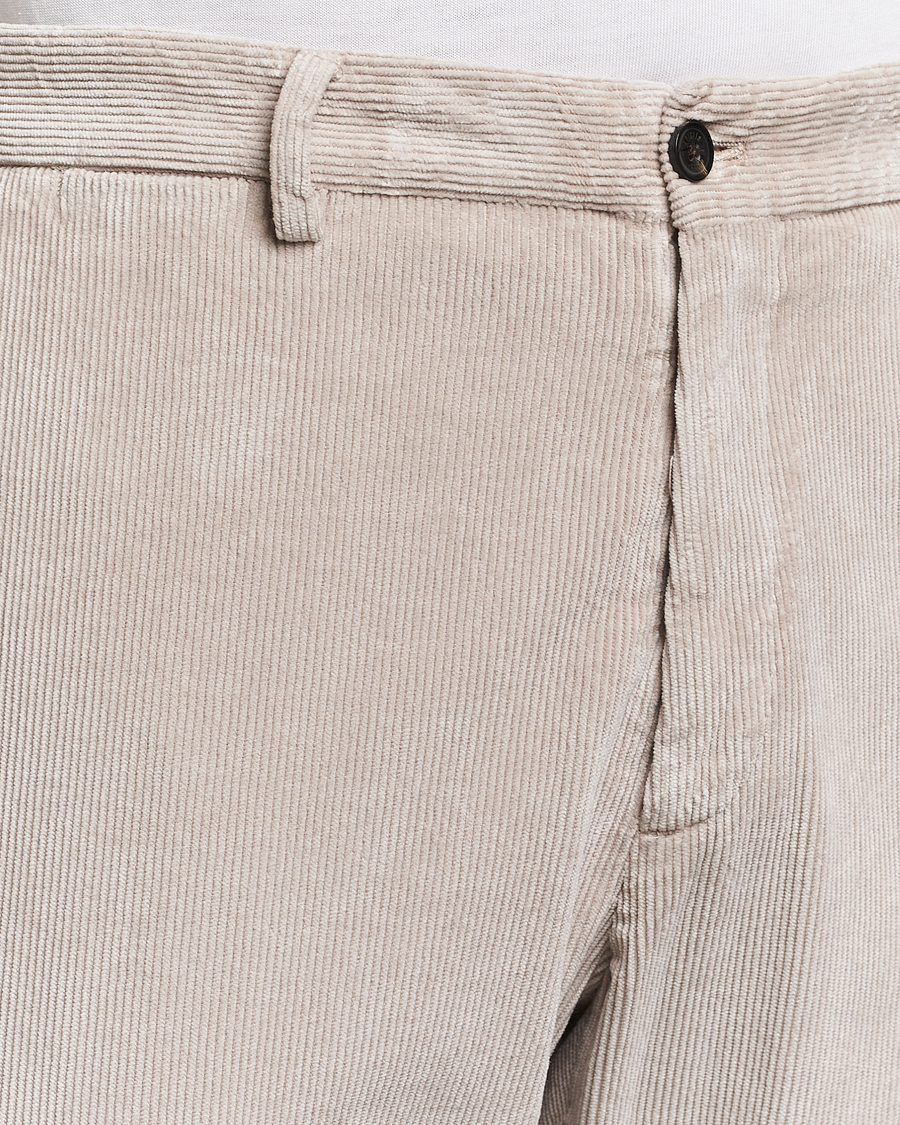 Uomini | Pantaloni | Briglia 1949 | Easy Fit Corduroy Trousers Beige