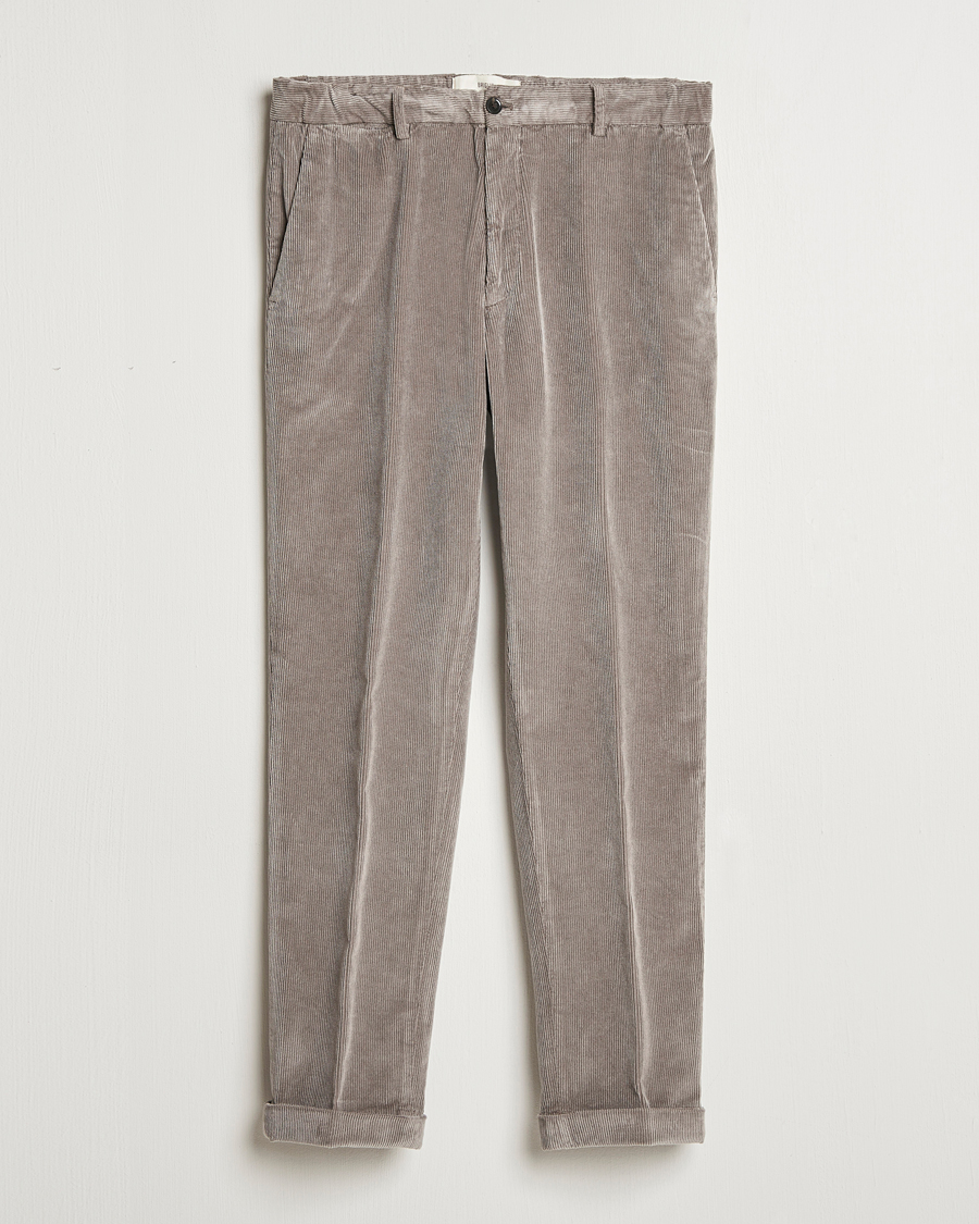 Uomini | Pantaloni | Briglia 1949 | Easy Fit Corduroy Trousers Taupe
