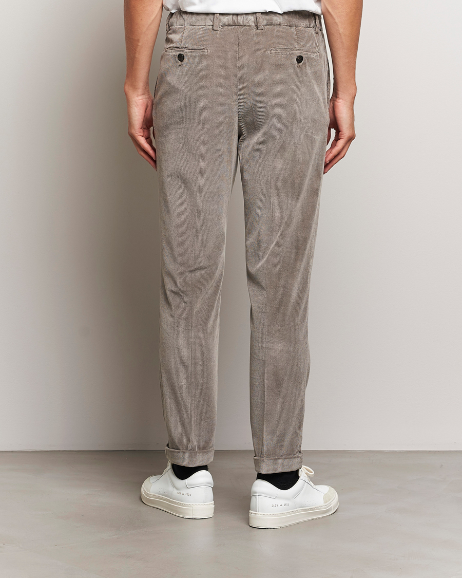 Uomini | Pantaloni | Briglia 1949 | Easy Fit Corduroy Trousers Taupe