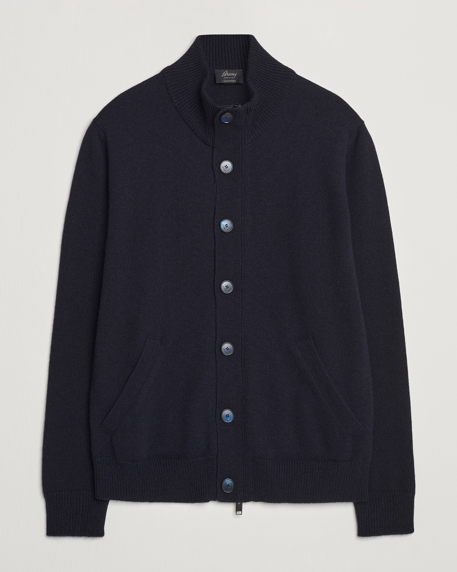 Uomini | Maglieria | Brioni | Cashmere Cardigan Jacket Navy