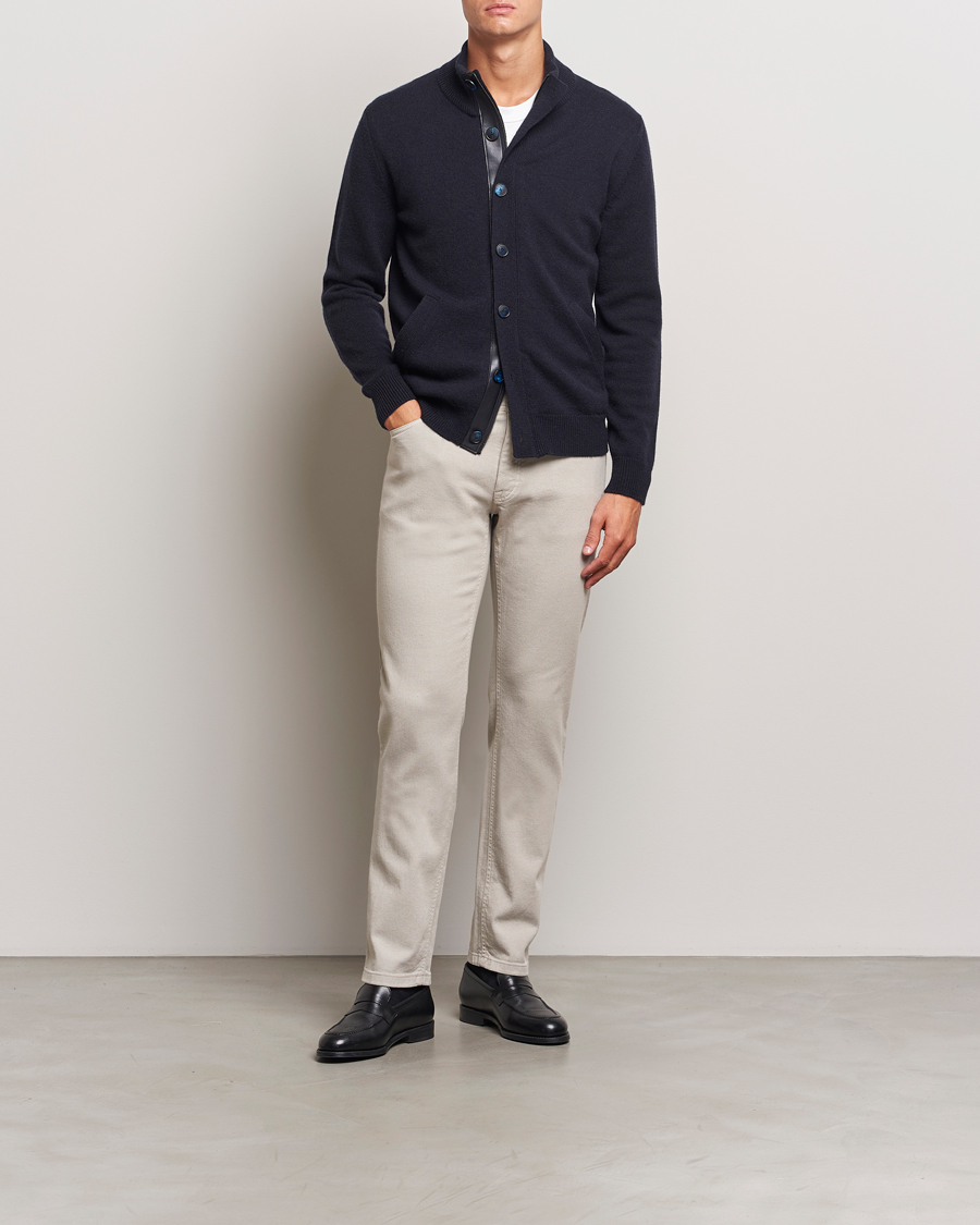 Uomini | Maglieria | Brioni | Cashmere Cardigan Jacket Navy