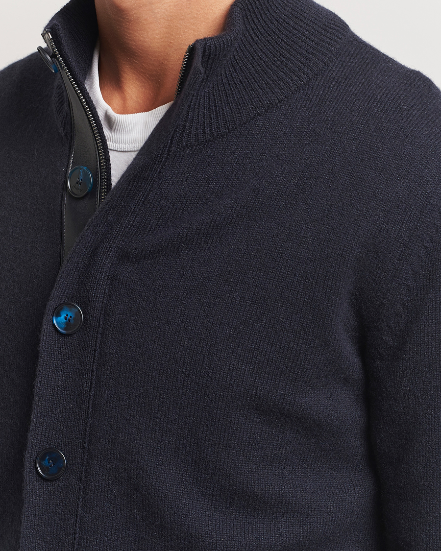 Uomini | Maglieria | Brioni | Cashmere Cardigan Jacket Navy